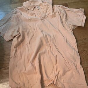 Old Navy Orange Polo Shirt Classic Cotton Casual